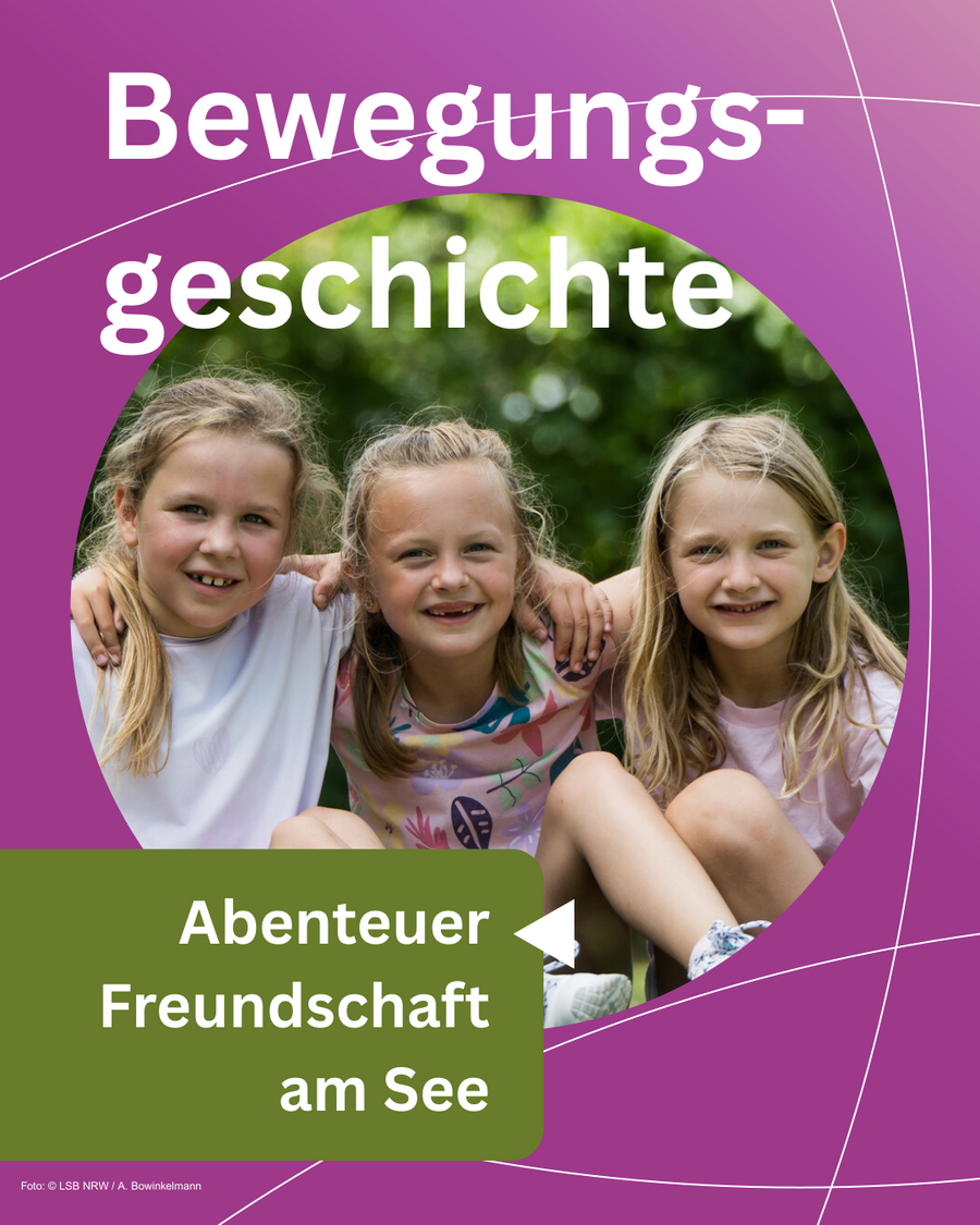 drei kinder haben sich im Arm und lachen in die Kamera